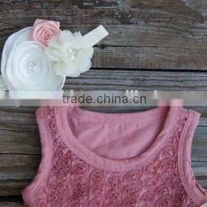 Handmade Baby Girls Evening Dresses Pink Flower Girl Dress Boutique High Quality Kids Dresses Flower Girl Dresses thumbnail-3