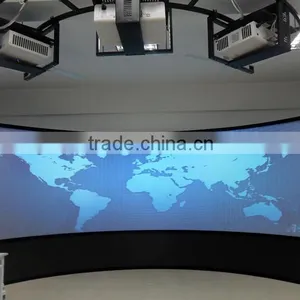 16:9 76" Flexible White Curved Fixed Frame Projection Screen thumbnail-5