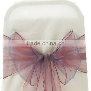 ORGANZA SASH CHAIR SASH BOWS COVER FOR WEDDING DECOR SASHES BOW PARTY thumbnail-1