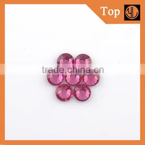 Wholesale Rose Color Non Hotfix Flatback Crystal Rhinestone for Decoration thumbnail-1