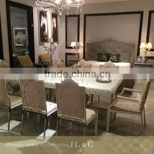 AT02-32 Handmade Dinning Table Stainless Steel Stand From JL&C Luxury Furniture Latest Designs (China Supplier) thumbnail-1