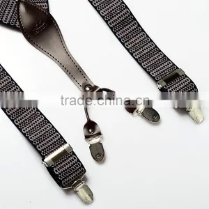 Leather Suspenders High Qualiy Man Braces thumbnail-2