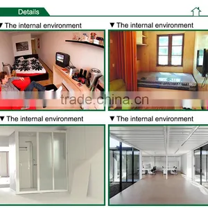 40ft Cheap Two Bedroom Design Green Container House Building thumbnail-3