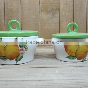 Ceramic Kitchen Storage Buscuit Canister Jars for Food Storage thumbnail-1
