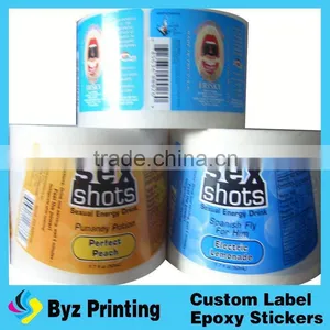 OEM Custom Type Quality Hot Foil Printing Sticker Seal Bottles thumbnail-1