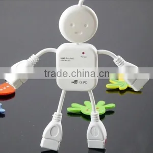 Small USB Four Port HUB USB2.0 USB Extension Splitter Dragging Quarters Line For Car Household Free Shipping thumbnail-2