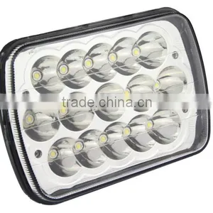 SUPER BRIGHT 45REC Work Light EPISTAR LED HIGH/LOW IP 67 FOR CARS SUV OFFROAD thumbnail-3