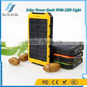 Universal Dual USB 6000mAh Solar Charger With LED Torch Light thumbnail-6