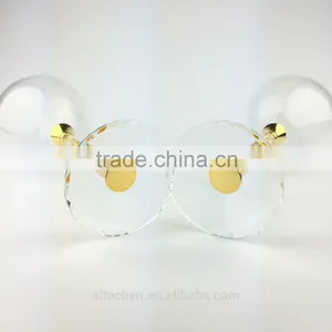 465ml Set of 2 Luxury Golden Stemmed Water Cup Red Wine Glass thumbnail-4