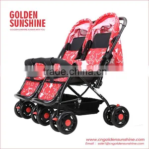 Twins Baby Pram With Front Wheels Shocking Proof thumbnail-6
