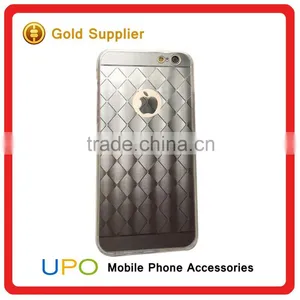 [UPO] 2016 New Products Electroplated Diamond Grid Pattern 3D TPU Bumper Mirror Mobile Cases for IPhone 6 thumbnail-3