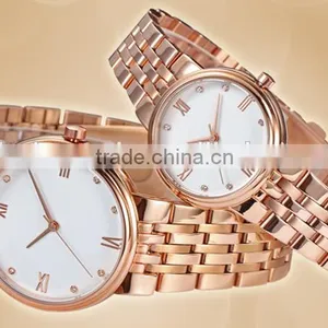 Luxury Quartz Stainless Steel Watch For Women And Men thumbnail-2
