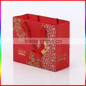 Wedding Gift Red Paper Packing Bag With Gold Foil Printing thumbnail-4