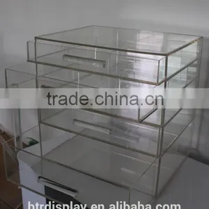 Clear Acrylic 4 Tier Plastic Storage Drawer Multi-drawer thumbnail-1