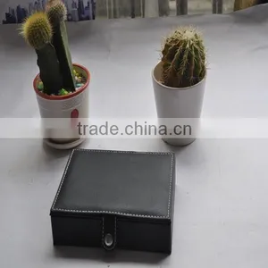 Custom Made pu Leather Jewelry Box With Thread pu Leather Finishing thumbnail-1