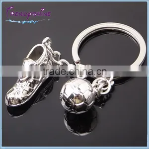 Fashion Design Custom 3d Silver Shoe Keychain thumbnail-1