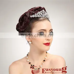 Wedding Hair Pieces for Bride, Synthetic Hair Accessories for Updos thumbnail-1