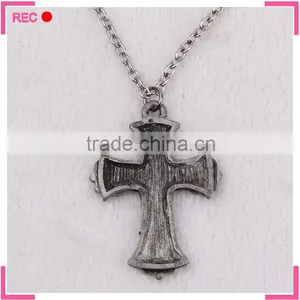 Meaningful Pendant Necklace Antique Copper, Religious Cross Necklace thumbnail-5