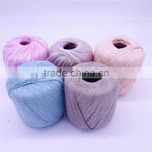 50%cotton +50% Acrylic Yarn Blend Yarn Dyed 50g/ball Knitting Yarnyarn for Knitting by Hand thumbnail-5