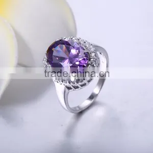 Romantic Wedding Jewelry Sets Design,purple Cubic Zircon Stone Jewelry Set thumbnail-5