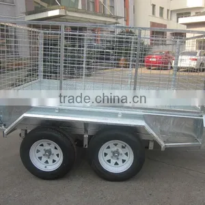 TANDEM 8x5 GALVANIZED BOX CAGE TRAILER thumbnail-2