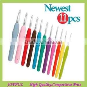 New Arrival 11 Knitting Needle Crochet Hook/Soft Handle Crochet Hook Set thumbnail-1