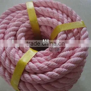 4 Strands Twisted 26mm PE Plastic Rope for Shipping and Fishery thumbnail-4