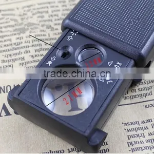 Portable 30x 60x Magnifying Glass With Led Lights Jewelry Maps Newspapers for Loupe Magnifiers Watchmaker thumbnail-1