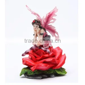 Polyresin Flower Fairy Figurine Statue thumbnail-1