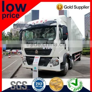 HOWO T5G MAN Engine 280HP Euro4 6X2 Motor Truck / Cargo Van Truck thumbnail-1