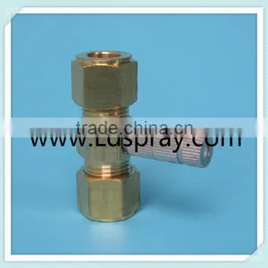3/8" Brass Tube Connector With One Hole or 120 and 180 Degree Two Hole thumbnail-5