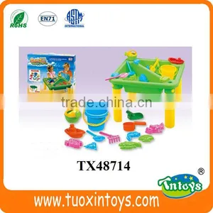 Kids Plastic Outdoor Summer Sand Beach Toys Table Set Sand Play Tools thumbnail-2