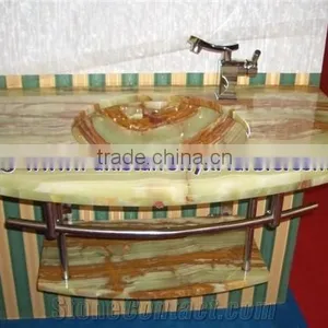 CUSTOM DESIGN ONYX BATHROOM COUNTERTOPS thumbnail-2