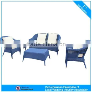 A - Round Wicker Sofa Patio Garden Rattan Sofa Set CF872 thumbnail-1