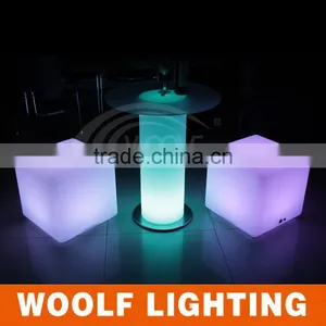 Rechargeable and Waterproof LED Cylinder Table for Party Events and Indoor Decoration LED Lighting Furniture thumbnail-1