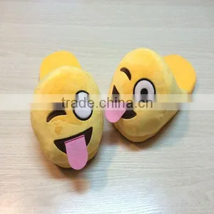 2015 Amazing Indoor Outdoor Warm Plush Heart Eyes Emoji Slippers thumbnail-5