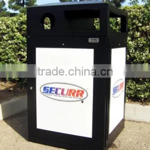 Arlau Outdoor Metal Commercial Rubbish Bins thumbnail-4