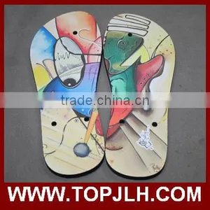 Blank Sublimation Novelty Flip Flops , Custom Print Flip Flops Women thumbnail-2