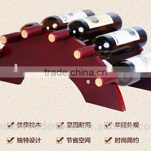 Best Quality Round Handmade Wooden Wine Rack for Six Bottles High Quality Amazing Wood Rack With Wood Wine Stand thumbnail-1