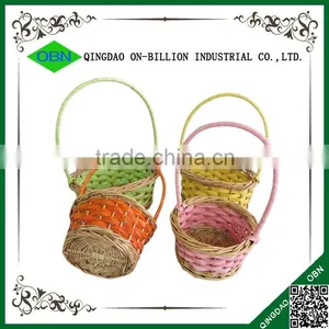 Woven Wicker Mini Wedding Decoration Baskets thumbnail-1