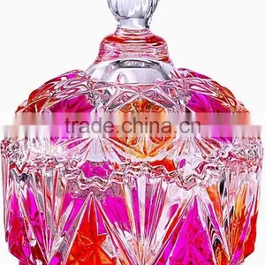 Sugar Bowl Glass Crystal Glass Sugar Jar thumbnail-1