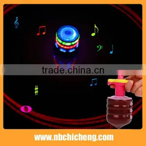 Best Selling LED Flashing Solid Color Spinning Top thumbnail-3