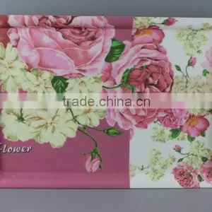 Flower Melamine Plastic Serving Trays thumbnail-4