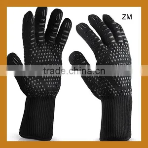 Highest Rated Heat Resistant Best Grilling Gloves for High Heat Cooking Oven BBQ Baking Protection Hand Gloves thumbnail-2