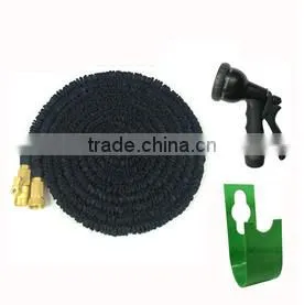 Expandable Garden Hose Black With Brass Connectors thumbnail-1