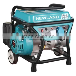 156F 3HP 220V50HZ With Wheels Recoil Start Aluminium/Copper Gasoline Portable Power Generator thumbnail-1