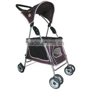 Fold Up Pet Stroller For Dogs With Canopy thumbnail-1