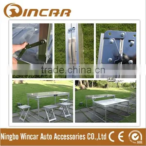 Aluminium Picnic Folding Table With Stools From Ningbo Wincar thumbnail-1
