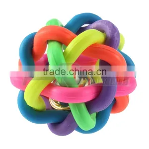 1pcs Colorful Ball Pet Toy Dog Toy Cat Toy With Bell for Small Medium Large Dog Chihuahua Yorkshire Poodle Pet Product Hot Hot thumbnail-3