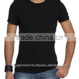 BLACK SHORT SLEEVE CREW NECK T-SHIRT (CODE: STS006) thumbnail-1